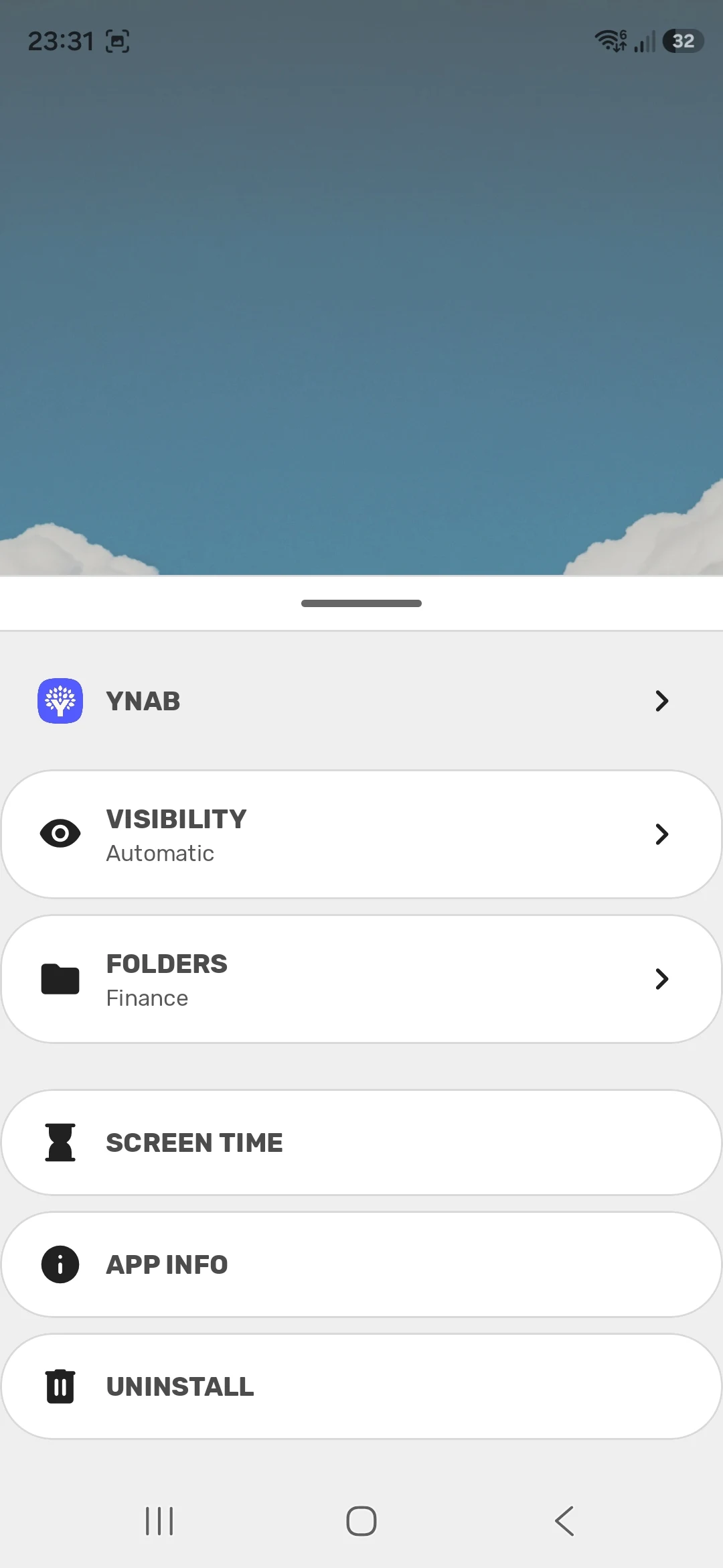 Yasan Launcher · Context-Aware screenshot